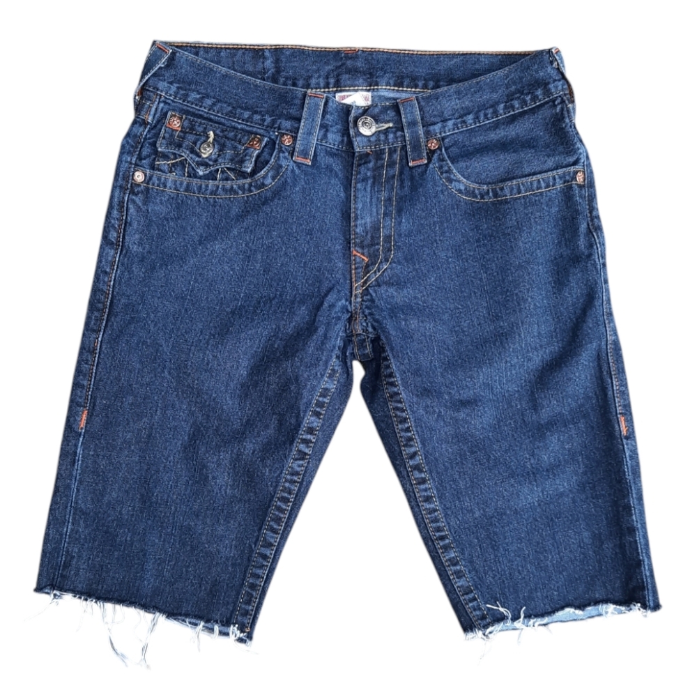 True Religion Billy Jean Cut Off Shorts Jorts